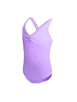 HiDance Ballet Leotards,Cotton Camisole Ballet Leotards for Girls/Toddlers/Kids,Double Strap Gymnastics and Ballet Dancewear