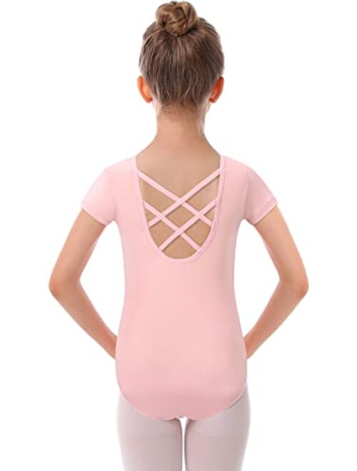 MdnMd Girls Toddler Leotards for Dance Ballet Gymnastic Outfits Classic Basic Leotard