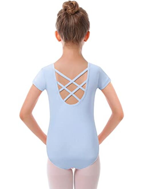 MdnMd Girls Toddler Leotards for Dance Ballet Gymnastic Outfits Classic Basic Leotard