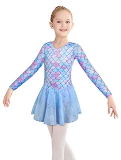 Belovance Girls Gymnastics Skirted Leotards Ballet Tutu Dance Dress Mermaid Unicorn Gymnastic Skirt(Baby Girls/Toddler Girls/Big Girls)