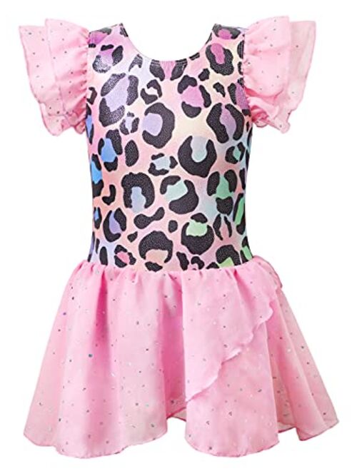 Belovance Girls Gymnastics Skirted Leotards Ballet Tutu Dance Dress Mermaid Unicorn Gymnastic Skirt(Baby Girls/Toddler Girls/Big Girls)