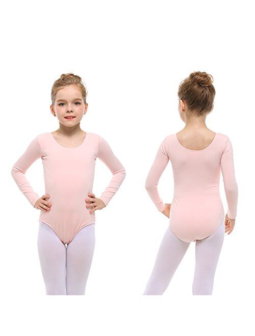 Stelle Girls Long Sleeve Team Basic Leotard Ballet Dance Gymnastics