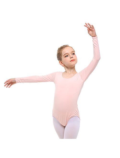 Stelle Girls Long Sleeve Team Basic Leotard Ballet Dance Gymnastics