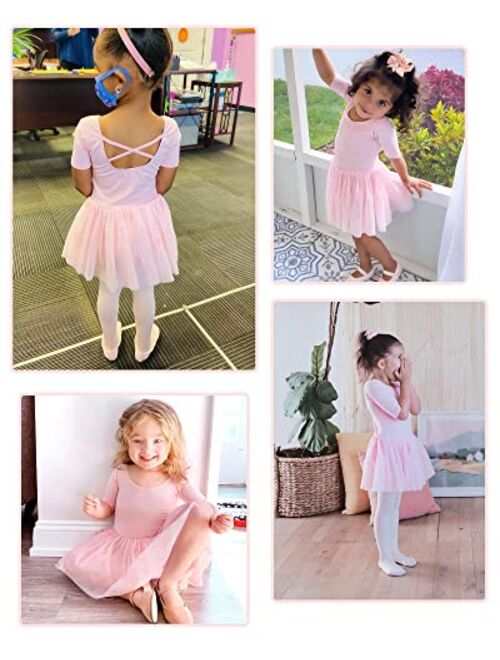 Stelle Girls Ballet Leotard Criss-Cross Back Skirted Dress for Dance, Gymnastics and Ballet (Toddler/Little Girl/Big Girl)