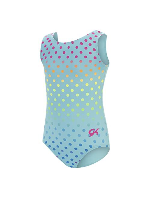 GK Stars Gymnastics & Dance Leotard for Girls and Toddlers - Activewear One Piece Outfit in Fun Colorful Prints