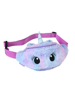 Plage Girls Unicorn Fanny Pack - Cute Kids Travel Waist Bag - Crossbody Belt Bag Sport Running Camping Trip - Christmas Gift for Girls