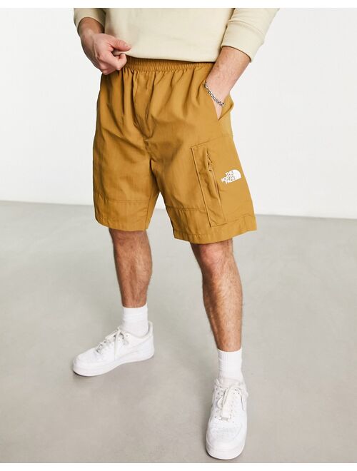 The North Face nylon utility shorts in brown