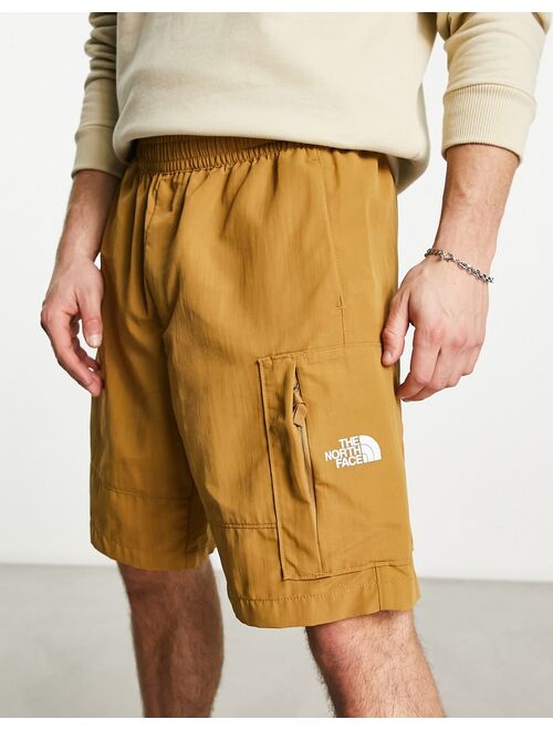 The North Face nylon utility shorts in brown