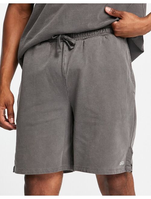 ASOS 4505 training shorts in oversized fit and pigment wash