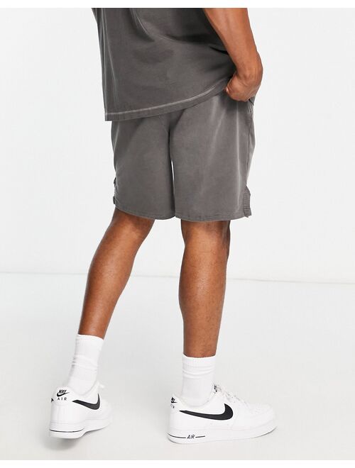 ASOS 4505 training shorts in oversized fit and pigment wash