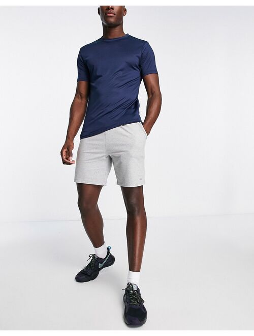 ASOS 4505 icon training sweat shorts with quick dry in gray heather