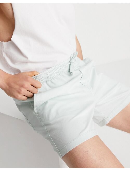 Jack & Jones Intelligence chino short with drawstring in pastel blue