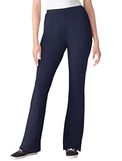 Women's Plus Size Stretch Cotton Bootcut Yoga Pant