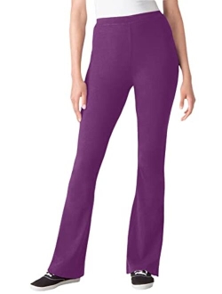 Women's Plus Size Stretch Cotton Bootcut Yoga Pant