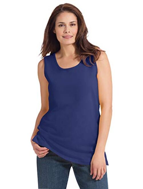 Woman Within Women's Plus Size Perfect Scoop-Neck Tank Top