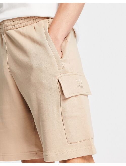 adidas Originals Graphics Ozworld cargo shorts in magic beige