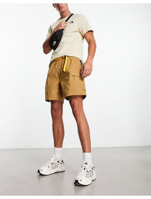 The North Face Class V belted shorts in brown