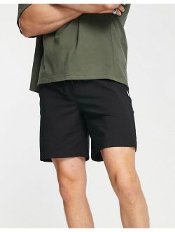 Intelligence slim fit technical shorts in black