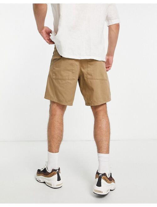 Farah Sepel patch twill shorts in beige