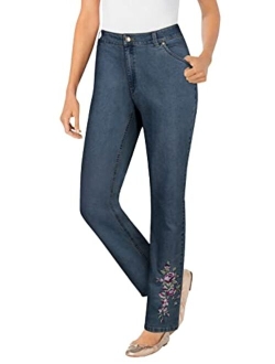 Women's Plus Size Straight Leg Stretch Jean