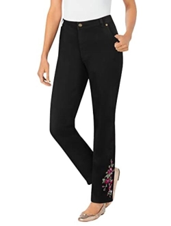 Women's Plus Size Straight Leg Stretch Jean