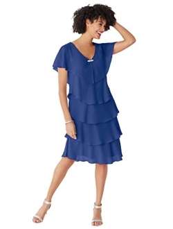 Women's Plus Size Three-Tier Dress