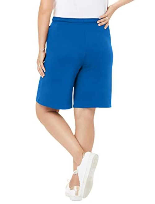 Woman Within Women's Plus Size Sport Knit Short