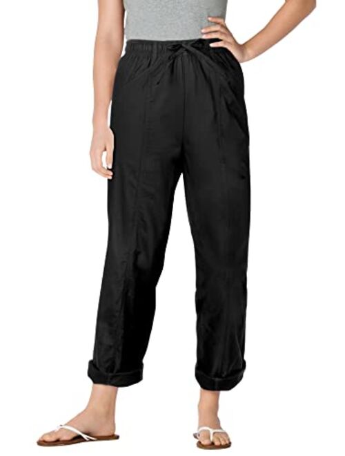 Woman Within Women's Plus Size Petite The Boardwalk Pant