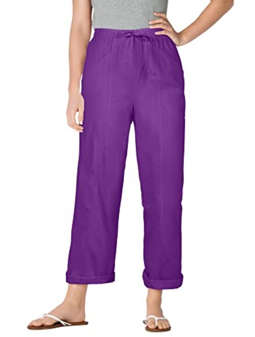 Woman Within Women's Plus Size Petite The Boardwalk Pant