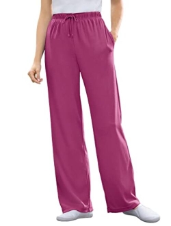 Women's Plus Size Sport Knit Straight Leg Pant