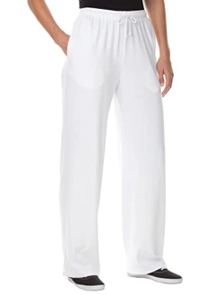 Women's Plus Size Sport Knit Straight Leg Pant