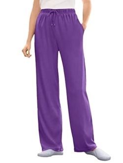 Women's Plus Size Sport Knit Straight Leg Pant