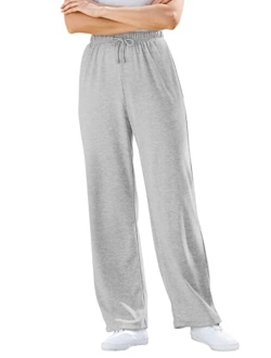 Women's Plus Size Sport Knit Straight Leg Pant