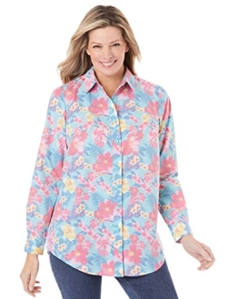 Women's Plus Size Perfect Long Sleeve Shirt