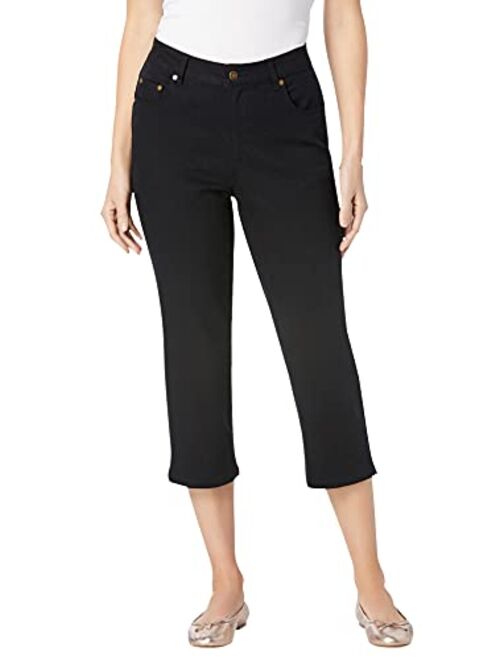 Woman Within Women's Plus Size Capri Stretch Jean