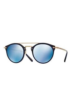Eyewear Women's Remick Sunglasses, Denim Rose Gold/Blue, One Size