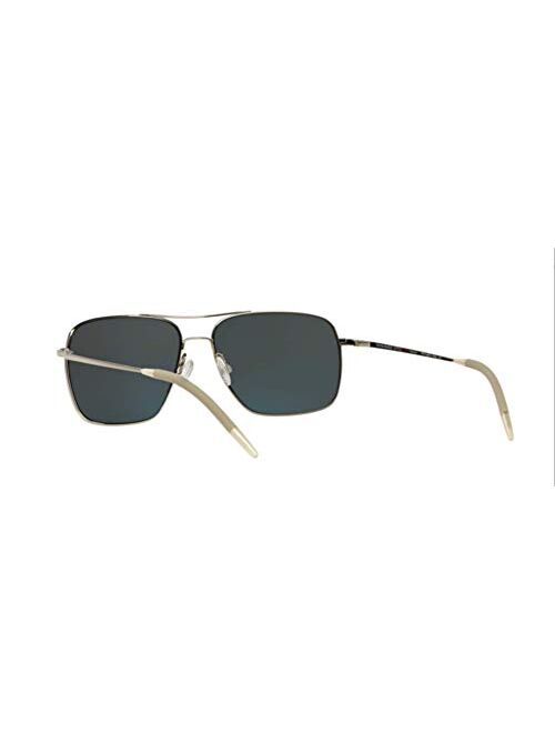 Oliver Peoples New 0OV 1150 S CLIFTON 5036P2 SILVER Polarized Sunglasses