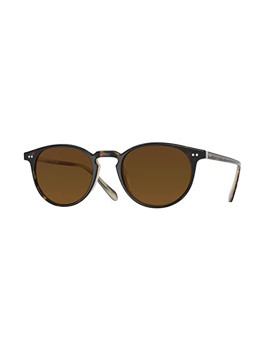 Oliver Peoples 0OV5004SU Riley sun 166657 Horn/True Brown Polarized Unisex Sunglasses