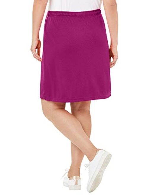 Woman Within Women's Plus Size Sport Knit Skort