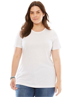 Women's Plus Size Perfect Short-Sleeve Crewneck Tee Shirt