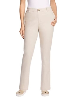 Women's Plus Size Freedom Waist Straight Leg Chino