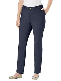 Women's Plus Size Freedom Waist Straight Leg Chino