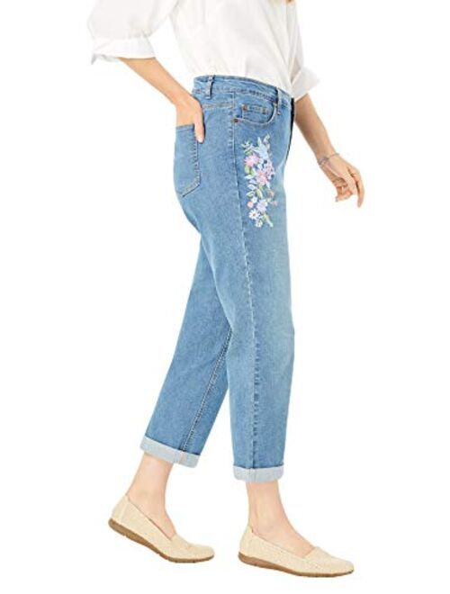 Woman Within Women's Plus Size Girlfriend Stretch Jean