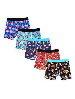 Licensed Character Boys 4-10 5-Pack Kirby Boxer Briefs