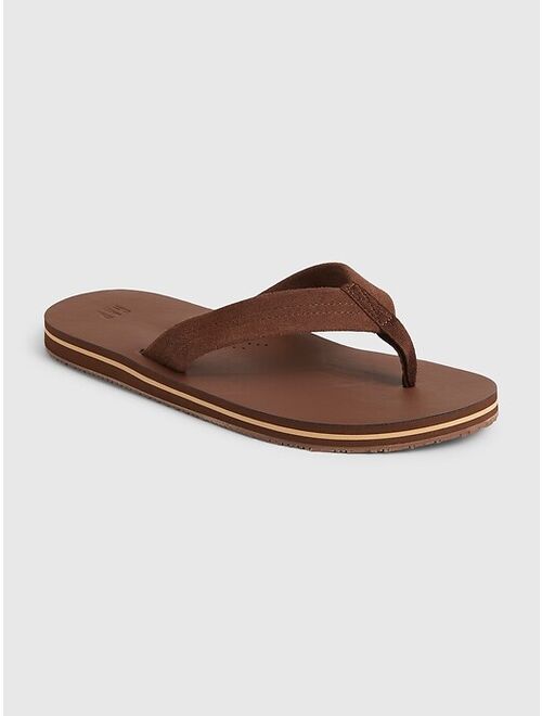 Gap Suede Flip Flops