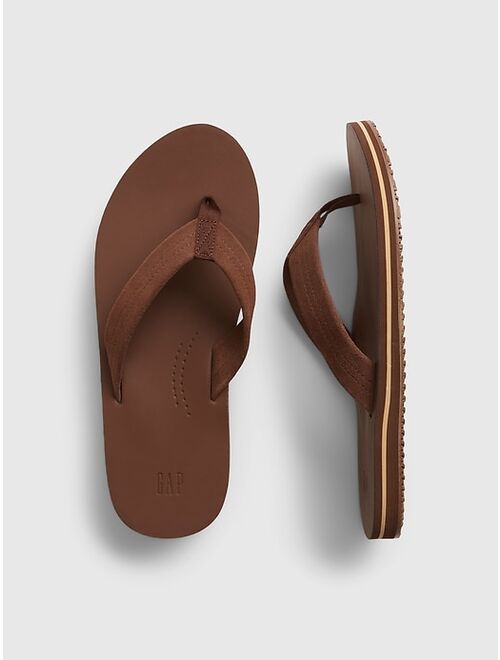 Gap Suede Flip Flops