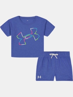 Girls' Toddler UA Jersey Shorts Set