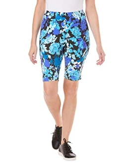 Women's Plus Size Stretch Cotton Bike Short