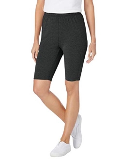 Women's Plus Size Stretch Cotton Bike Short