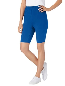 Women's Plus Size Stretch Cotton Bike Short